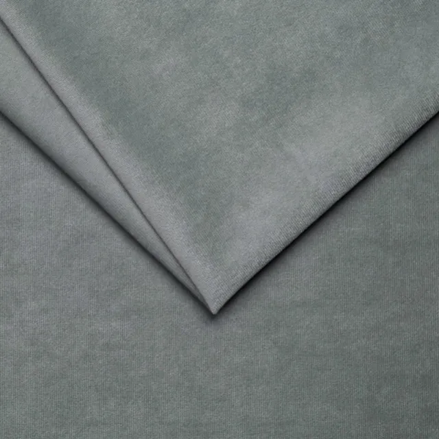art+design Decoratieve kussensloop 45x25 cm, grijs velours, elegant