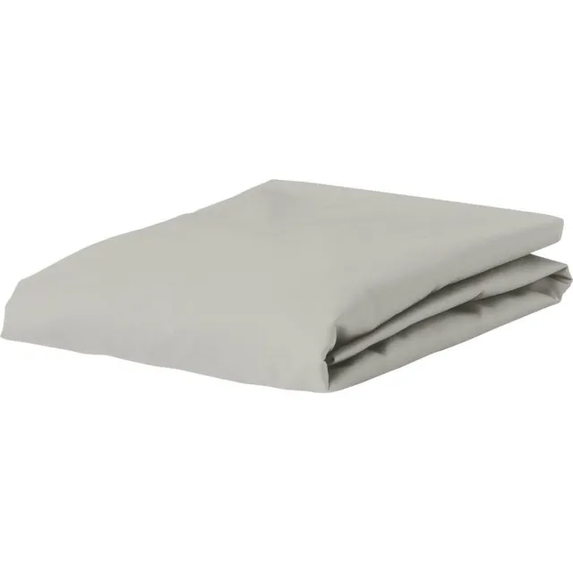 Essenza Premium Percale Hoeslaken Zilver - 90x210 cm