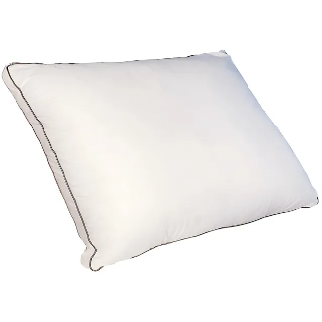 Vente-unique Hoofdkussen met donsgevoel in katoenperkal 91 draden/cm² - 50 x 70 cm - 700 g - Wit - AUXENCE