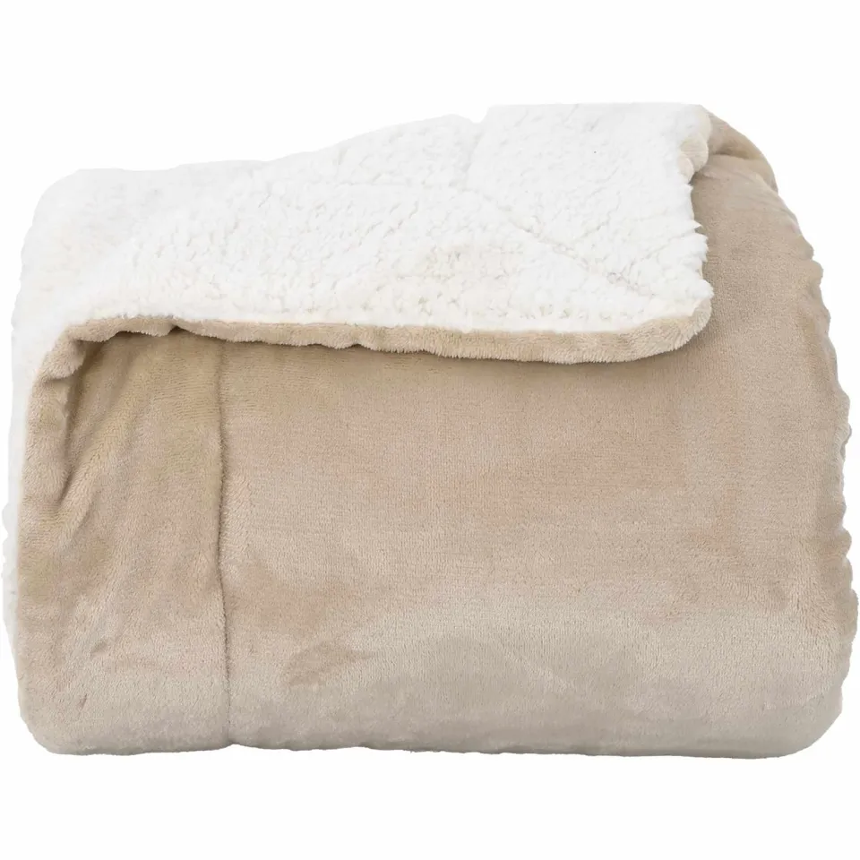 vidaXL plaid Beige 200 x 150 cm 1,64 kg Fleece, foto 4