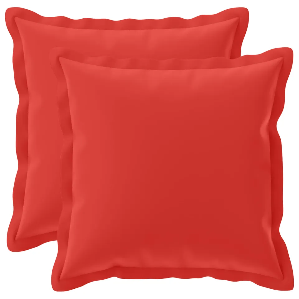 vidaXL Kussensloop 2 st HOUTEN Rood 30 x 30 cm Polyester, foto 3