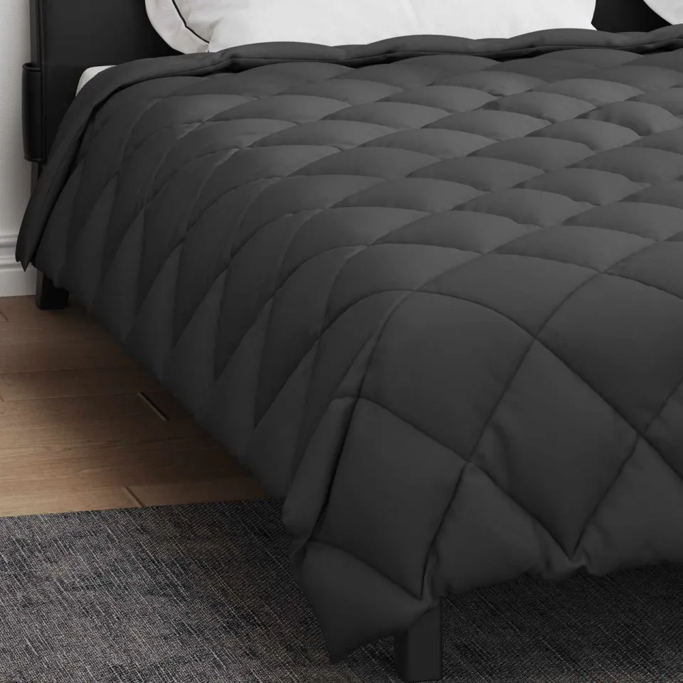 vidaXL Winter Dekbed 220 x 260 cm 450 gsm Microvezel Antraciet, foto 4