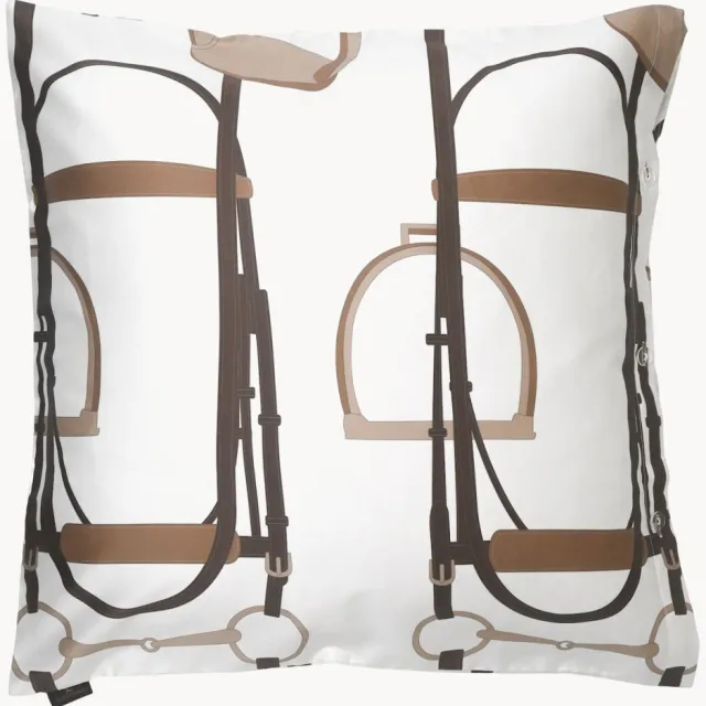 Adamsbro Satijnen kussenhoes Bridle Wit