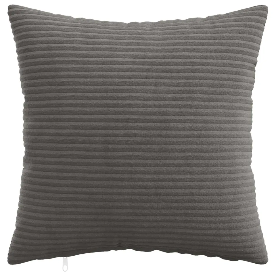 vidaXL Kussensloop 6 st HEERLEN Donkergrijs 40 x 40 cm corduroy