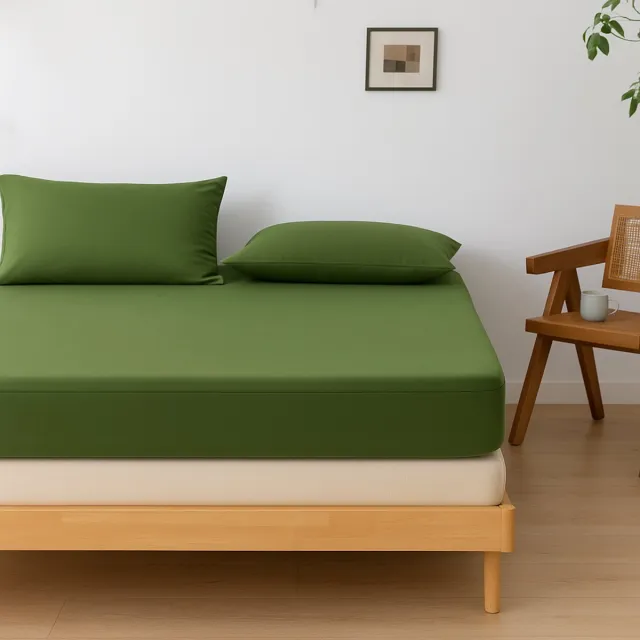 Boomba Bamboo Bamboe hoeslaken Deep Moss donkergroen – Topdekmatras hoeslaken, zacht, ademend & hypoallergeen | Boomba Bamboo® Donker groen