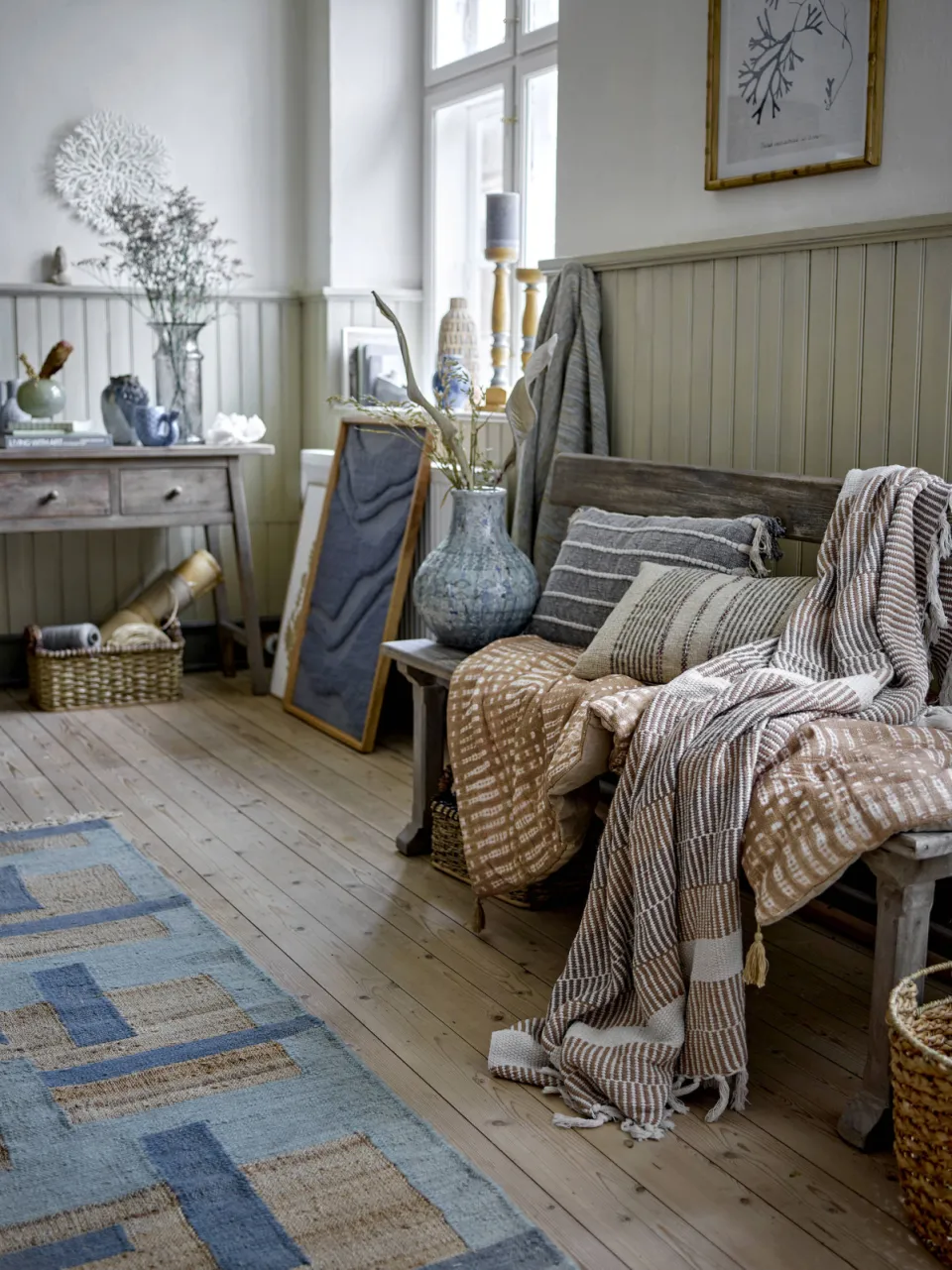Bloomingville Isnel plaid bruin, foto 3