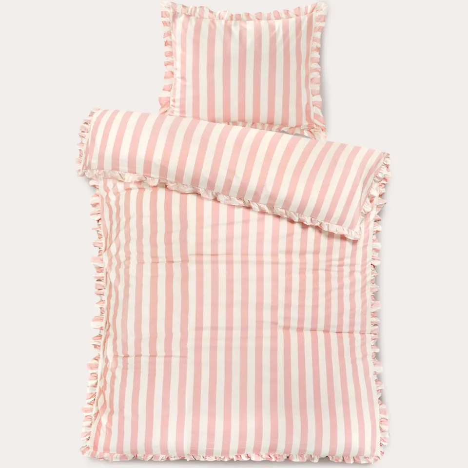 NOUS Kids katoenen dekbedovertrek kinderbed roze, foto 2