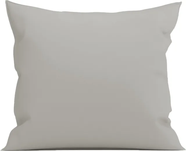 Yellow Kussensloop Percale - Kussenhoes van 80x80 cm - 1 stuk - 100% Katoen-Perkal - Grijs
