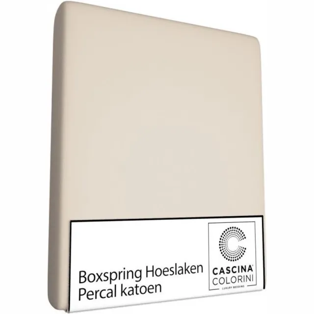 Cascina Colorini TC220 bosxpringhoeslaken 200x200/45 sand