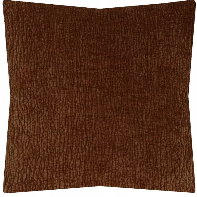 POLDESIGN Decoratieve Kussenhoes BARRY 50x50 cm - Zacht Velours in Roestbruin