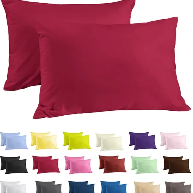 Zavelo Katoen Kussenslopen Basics Rood (set van 2)-60 x 70 cm (standaard)