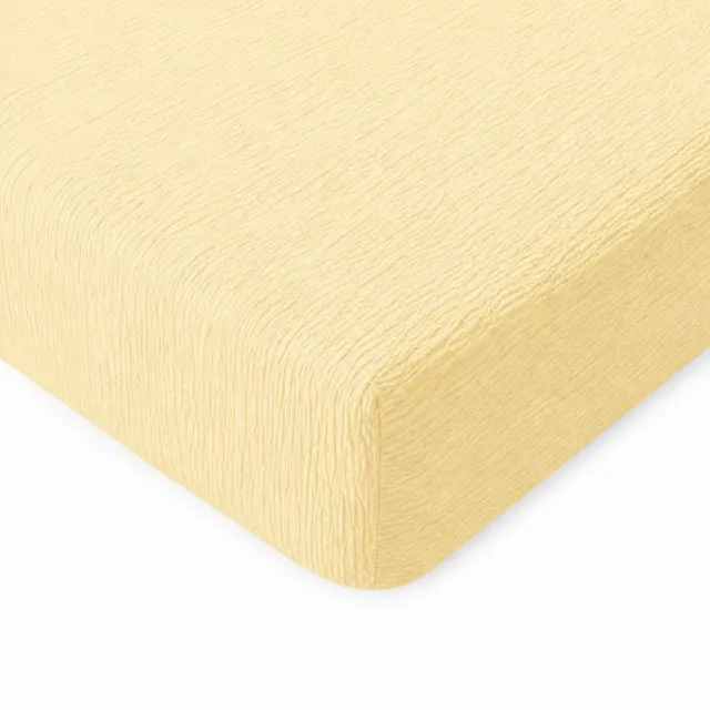 decoware Mousseline Hoeslaken - Microvezel - Creme - 160x200 cm