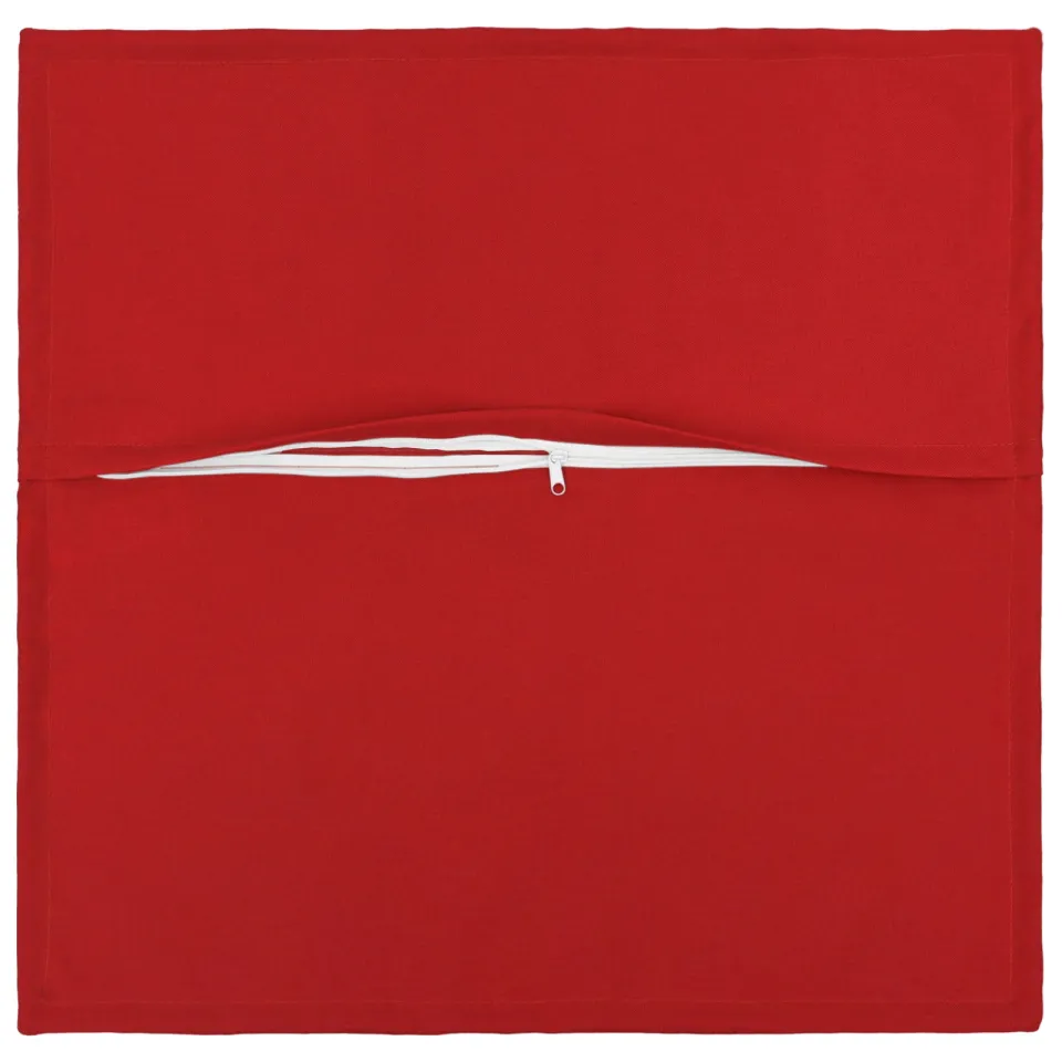 vidaXL Kussensloop 2 st HOUTEN Rood 80 x 80 cm Faux Linnen, foto 4