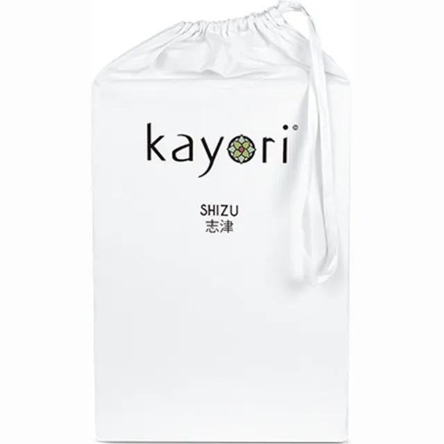 kayori Shizu Molton Splitmatras Hoeslaken - 140 - Matrasbeschermer - Biologisch Katoen - Wit