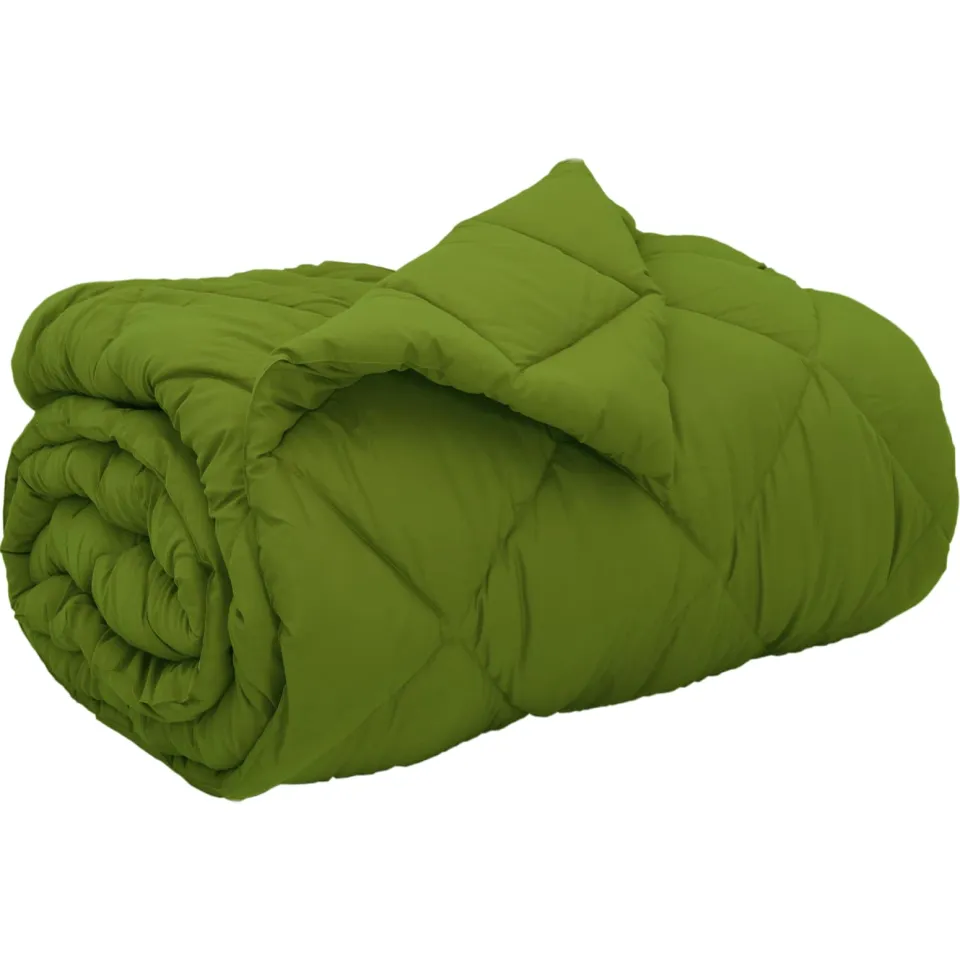 vidaXL Winter Dekbed 135 x 220 cm 450 gsm Microvezel Groen, foto 3