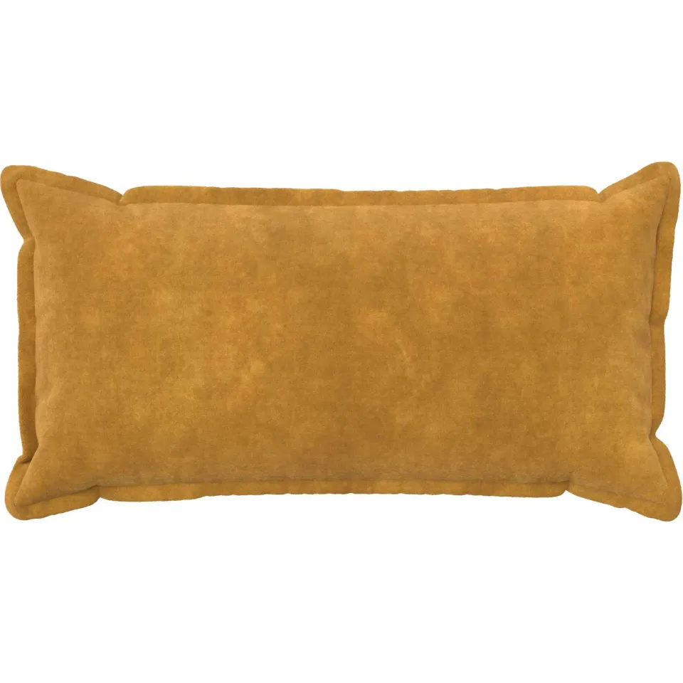 vidaXL Kussensloop 2 st HOUTEN Geel 40 x 70 cm Microfiber Fleece, foto 2