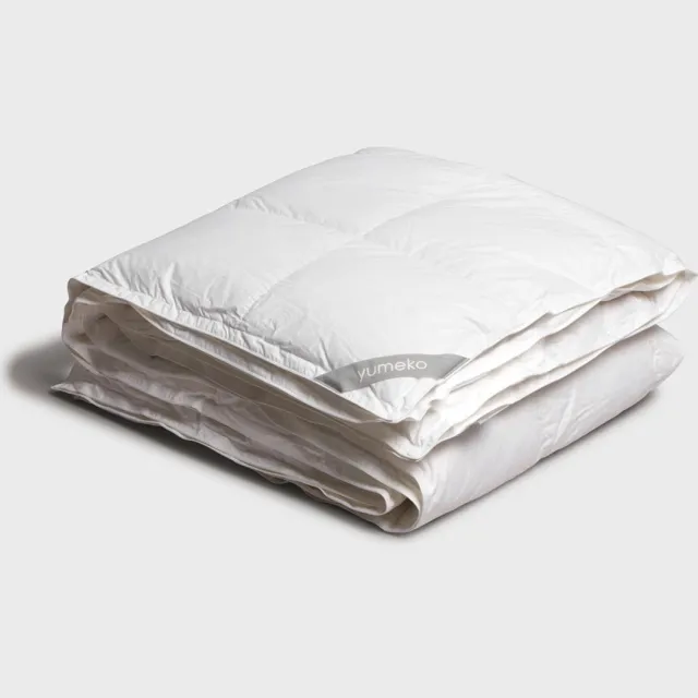 Yumeko premium gerecycled donzen dekbed 4-seizoenen 140x220 - Biologisch & ecologisch Wit