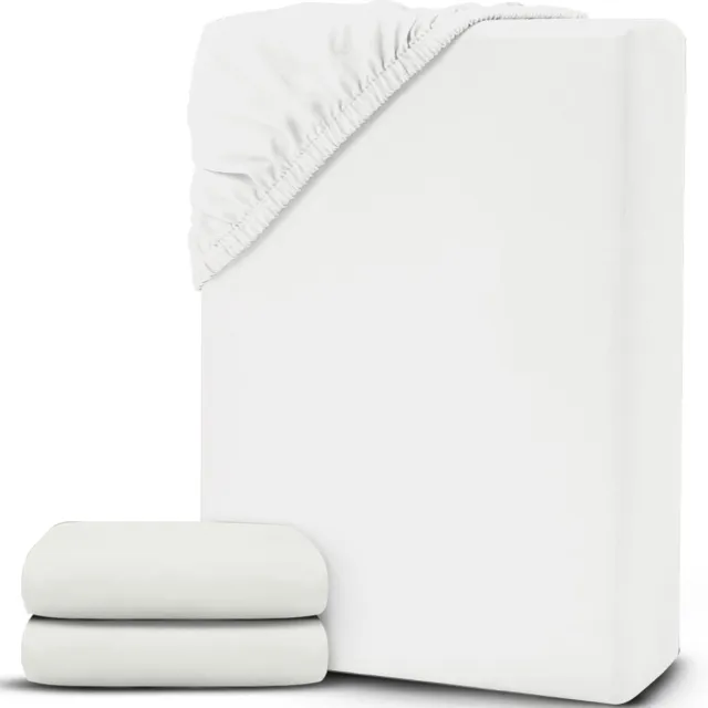 DailySupplies® Matrasovertrek 160x200 - Dekbedovertrek - Hoeslaken - Matrasbeschermer - Extra Zacht - Wit