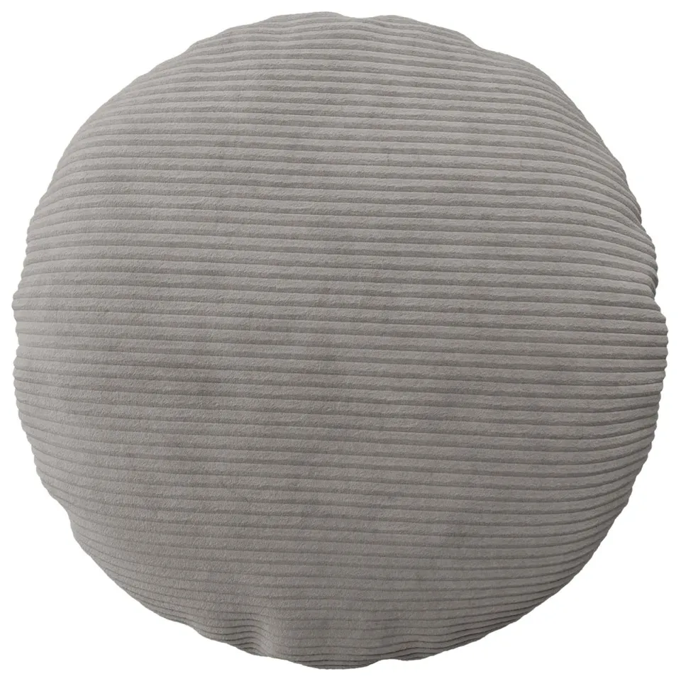vidaXL Kussensloop 2 st HEERLEN Lichtgrijs Dia. 50 cm corduroy
