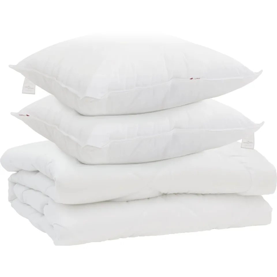 vidaXL Dekbed met kussen 3 st Wit Microfibre, foto 3