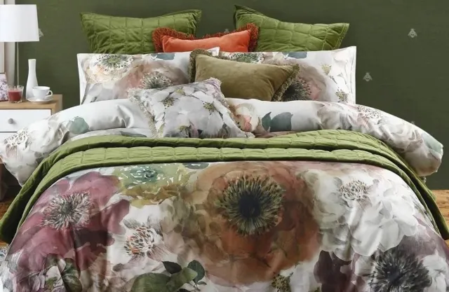 M.M Linen Arlette Dekbedovertrek - Extra breed - 260x200/220 cm - Multi