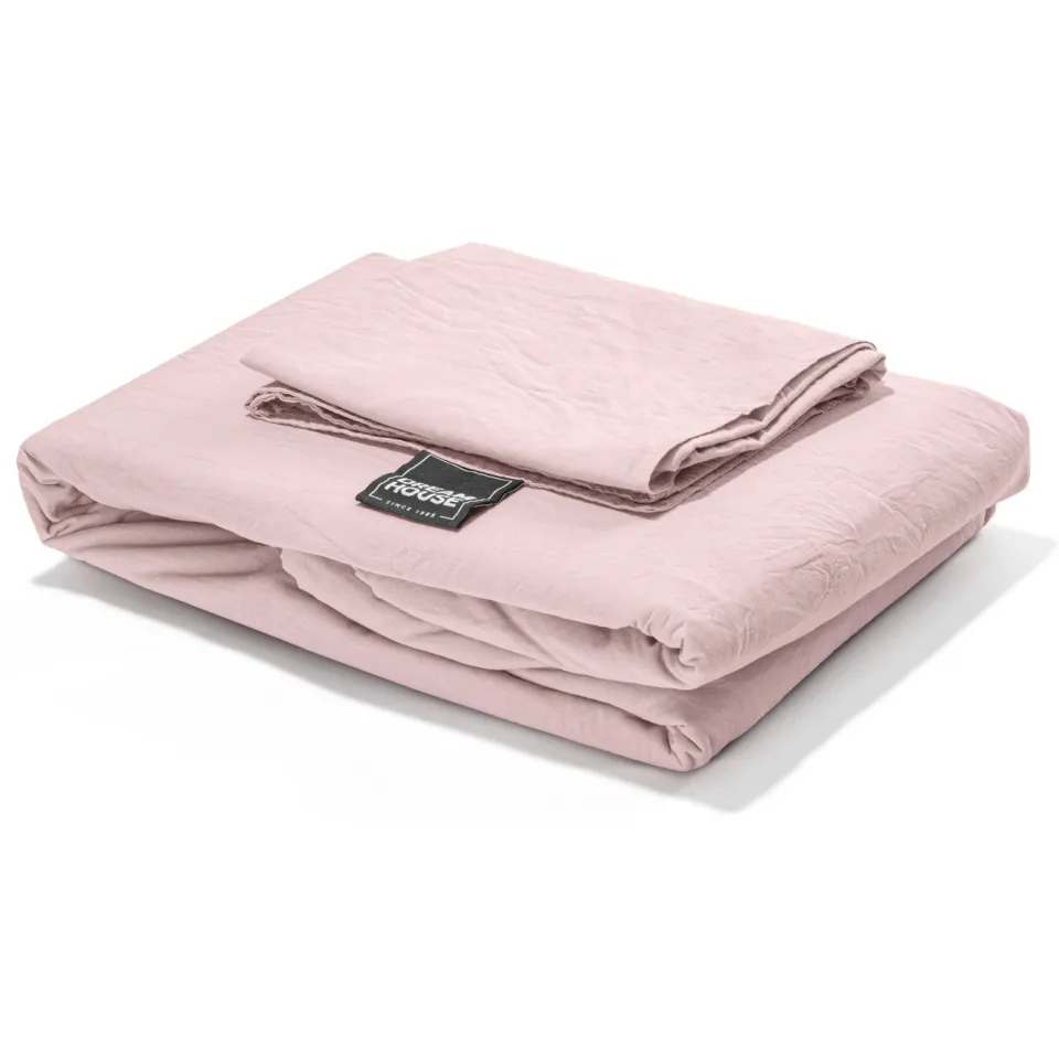 Dreamhouse stone washed dekbedovertrek 1-persoons roze