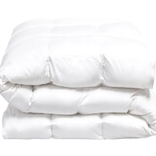 OnceDoce® Dekbed 160x200cm Ganzendons 900g Vulling – OnceDoce® ‘Aspeå’ Eenpersoons Luxe Dons Zomerdekbed - Wasbaar – Extra Luchtig en comfortabel wit