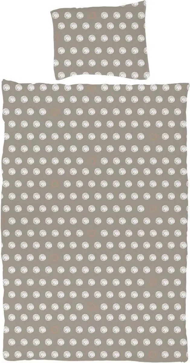 vtwonen Dekbedovertrek vtwonen Dots tobacco/wh. 240 x 220