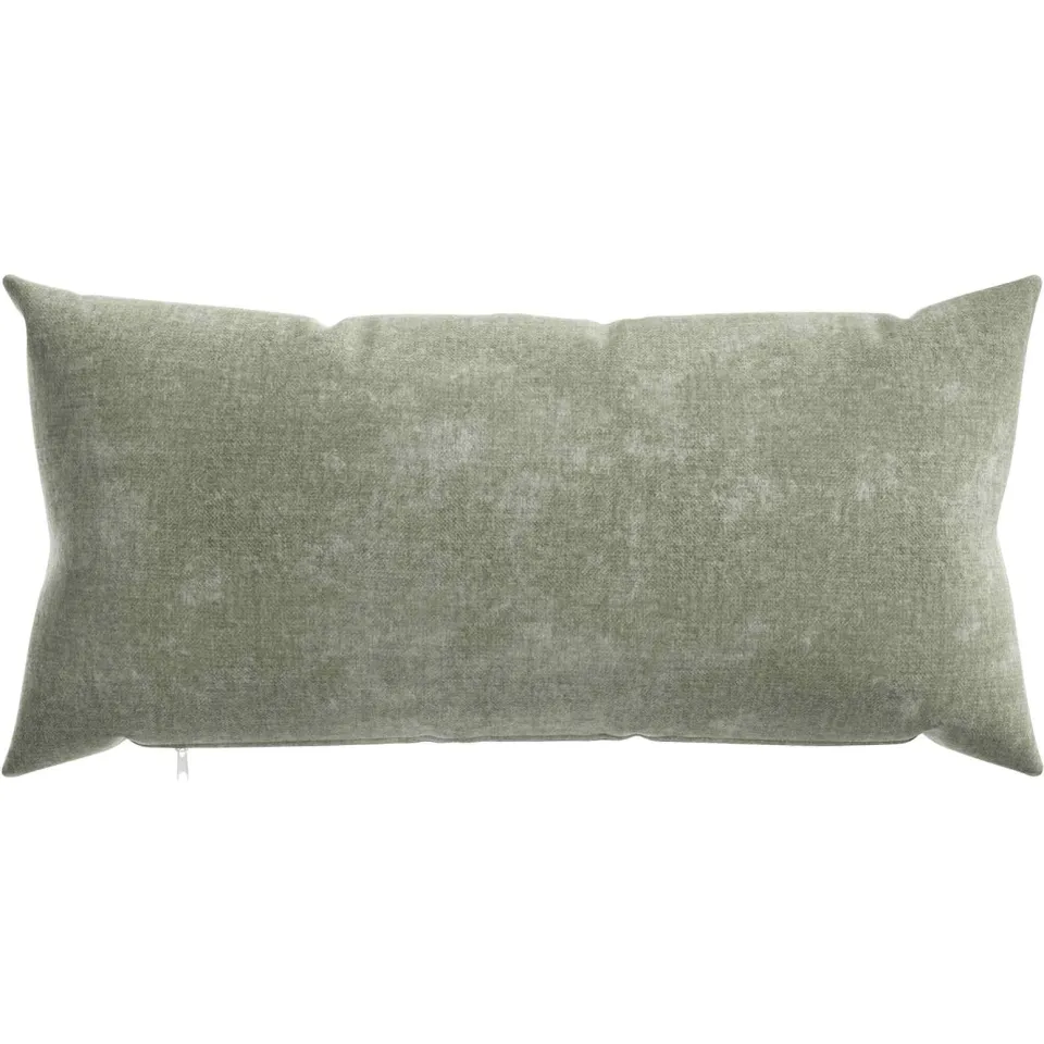 vidaXL Kussensloop 6 st HEERLEN Groen 40 x 80 cm Chenille Stof, foto 2