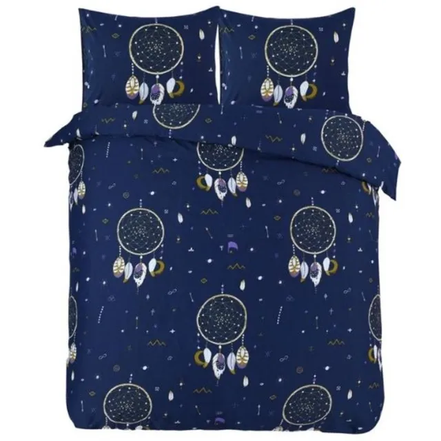 Husch Dekbedovertrek Dreamcatcher - 200x200/220 - Donkerblauw
