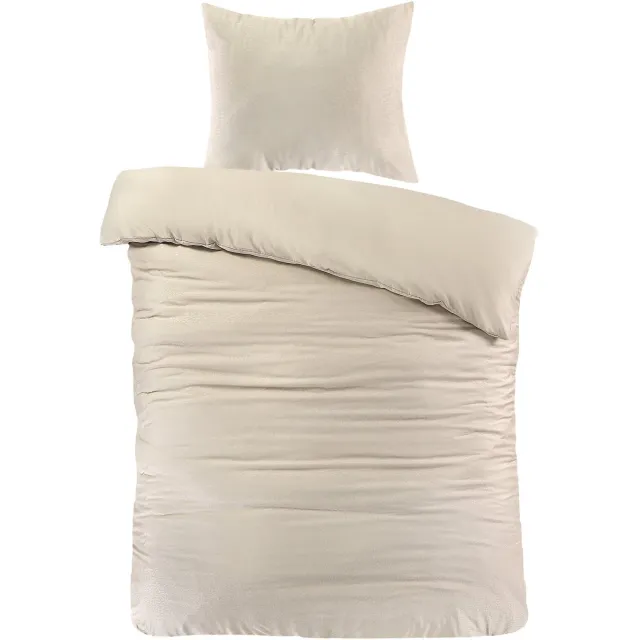 decoware Dekbedovertrek Panter 140x200 cm - Beige - Microvezel - Met Kussensloop - Eenpersoons