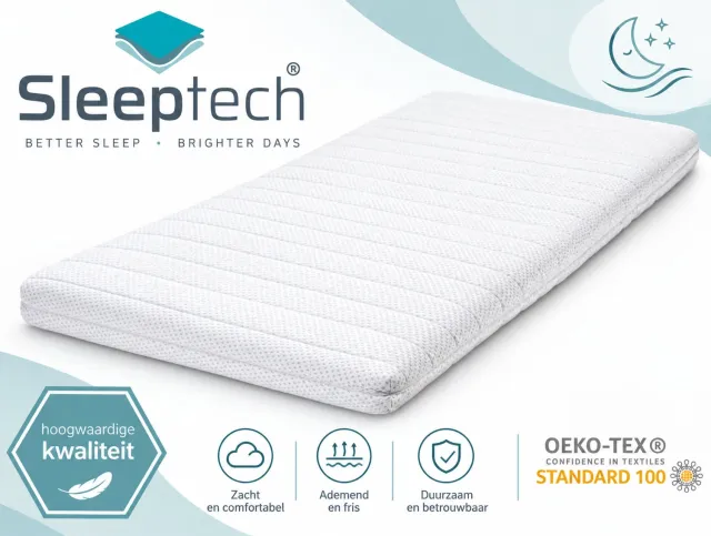 SleepTech Topdekmatras - Topper Koudschuim - HR- 7CM - 200x220 cm wit
