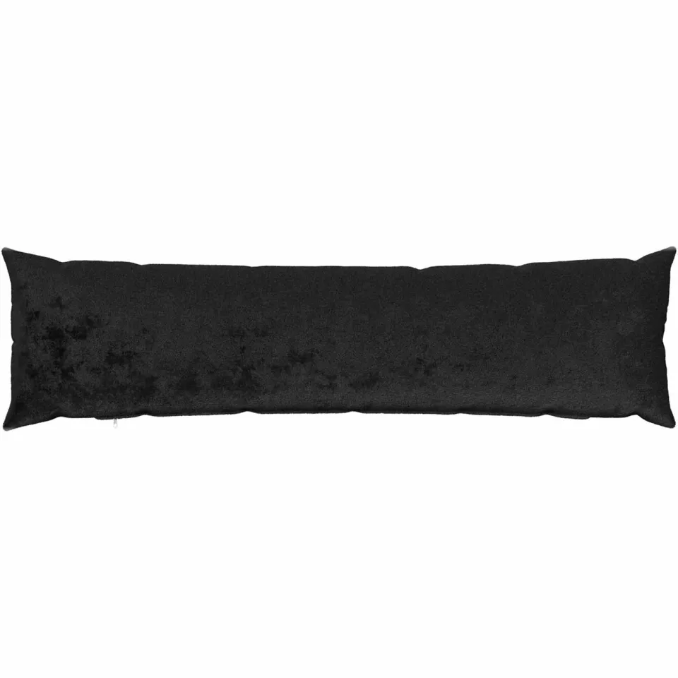 vidaXL Kussensloop 2 st HEERLEN Zwart 40 x 145 cm Flanel, foto 3