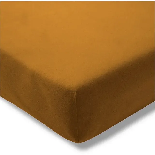 Estella 245 Jersey Stretch - Hoeslaken - 100 x 200 cm - Honinggeel