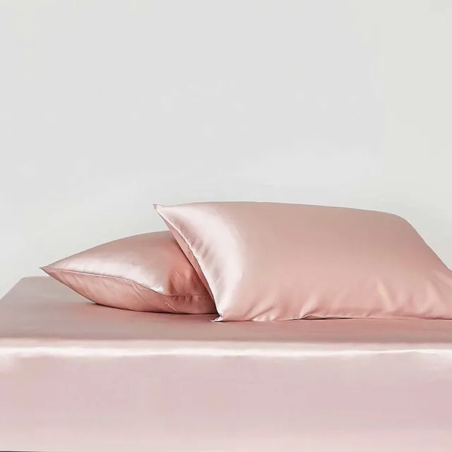 Silk Heaven Zijden kussensloop 60x60cm Vintage Roze ritssluiting - 22 Momme - 100% moerbeizijde - Silk Heaven - 60x60cm / Ritssluiting Oudroze