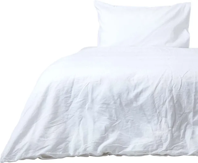Homescapes linnen beddengoed - wit, voorgewassen