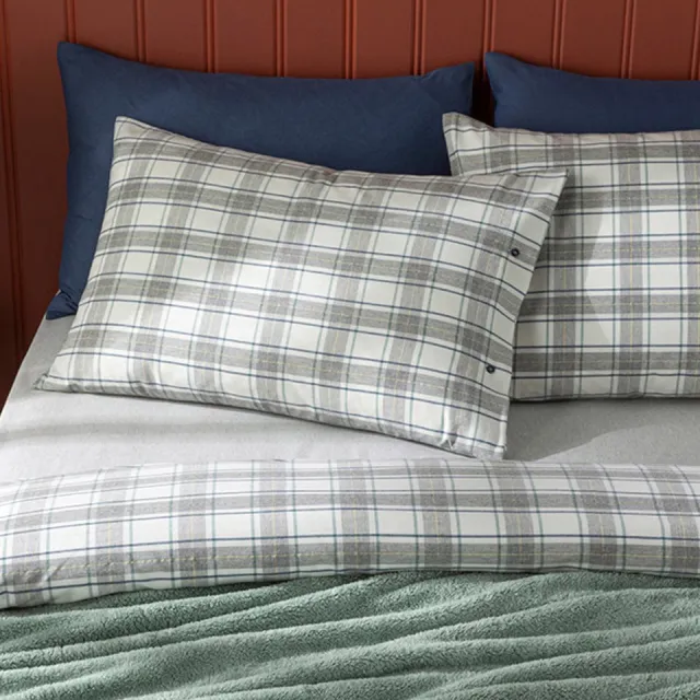 English Home Dekbedovertrekset Cozy - Katoen - Incl. Hoeslaken 160x200 -2 kussenslopen - Winter Soft - Winterselectie - 200 x 220 cm - Grijs Licht Grijs