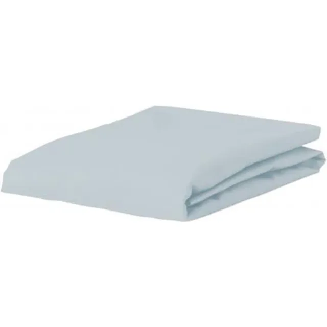 Essenza Hoeslaken Katoen Renforce - Litsjumeaux - 180x200 - Light Blue Licht blauw