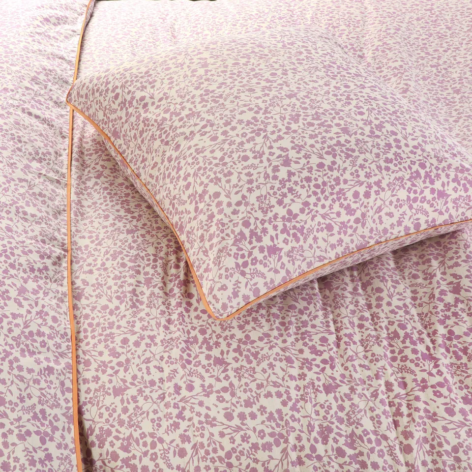 NOUS Living dekbedovertrek lits-jumeaux met bloemenprint roze, foto 5