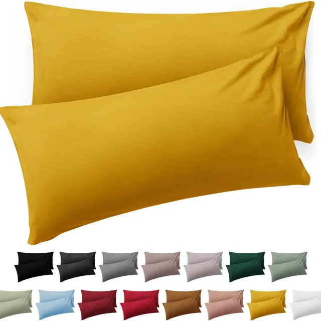 Blumtal Kussensloop Microvezel Kussenhoes 40 x 70 cm - Spicy Mustard - Set van 2