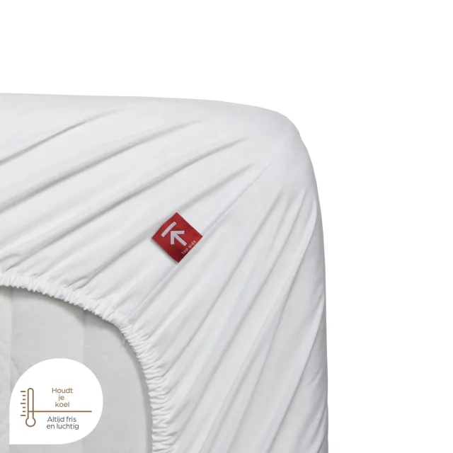 Beddinghouse percale katoen topper hoeslaken wit