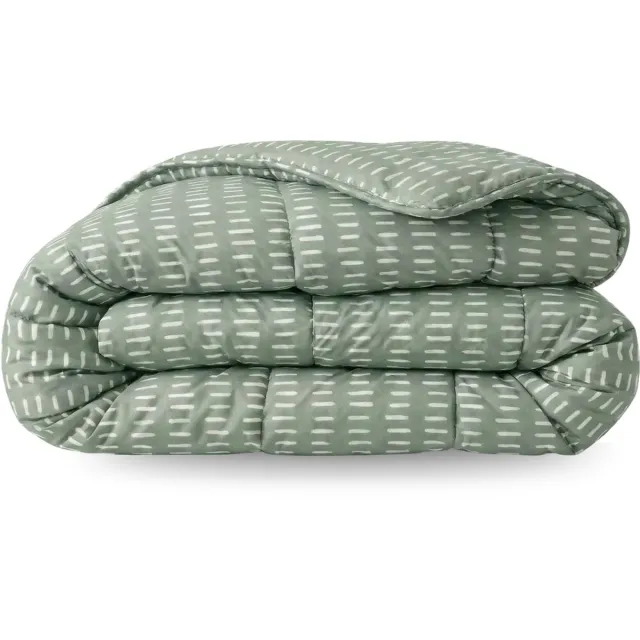 Zelesta Comfort Design Zomerdekbed - Olive Stitches 200×200 cm