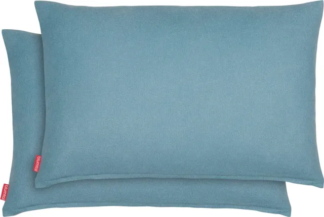 Blumtal Chenille Kussenslopen - Set van 2 - Zacht en met Blinde Rits - Kussenhoes 40 x 60, Storm Blue - Blauw