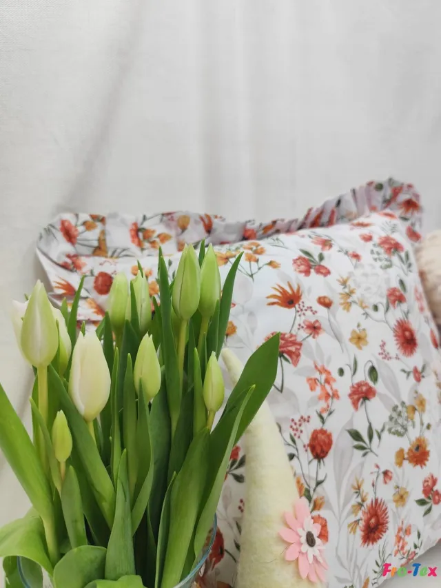FRO-TEX Kussenhoes 40x40 cm met ruche - Decoratief en Zacht Niet gespecificeerd