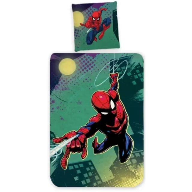 Spider-Man Spiderman dekbedovertrek Groen