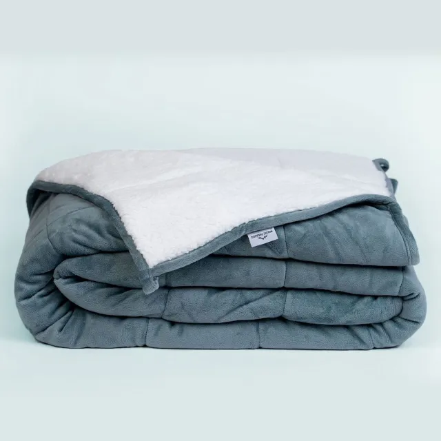 Nordic Paradise Cozy Verzwaringsdeken – 6.8kg – Weighted Blanket – Verzwaarde Deken – Zwaartedeken – Warm – 150x200 cm – Warm Grijs Grijs - 9.0kg