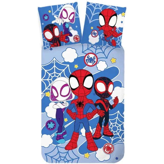 Spider-Man Spidey Dekbedovertrek - Voor de kinderkamer - Blauw Meerkleurig