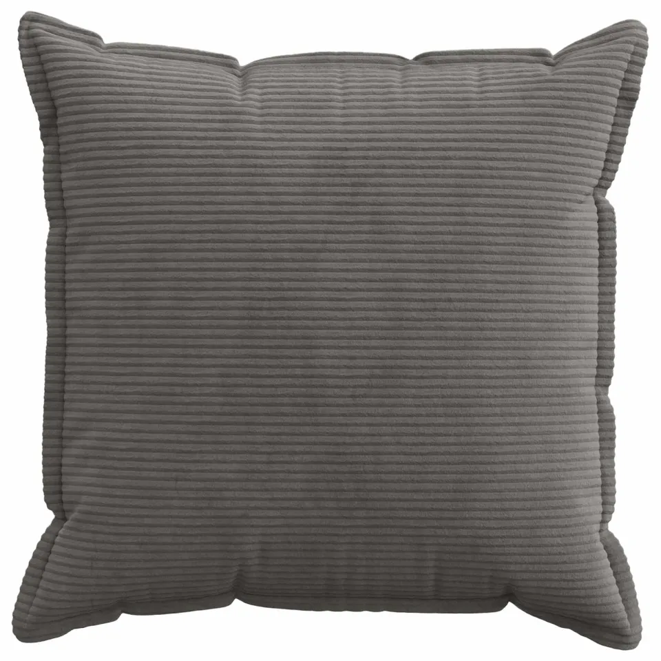 vidaXL Kussensloop 6 st HOUTEN Donkergrijs 80 x 80 cm corduroy