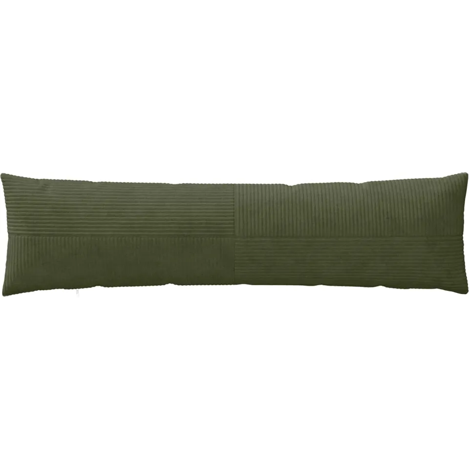 vidaXL Kussensloop 2 st ALMELO Groen 40 x 145 cm corduroy