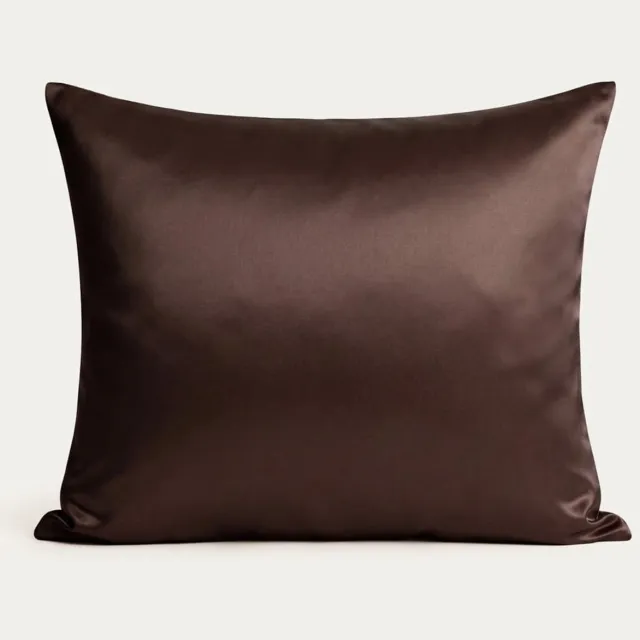 Homla Kussensloop | BELARIS | chocoladekleurige zijde | 50x60 cm | 788642